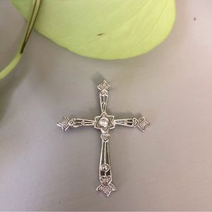 Silver tone Cross Pendant